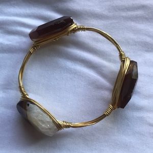 3/$20 🌟 Polished stone wire bracelet